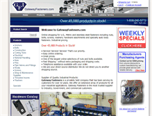 Tablet Screenshot of gatewayfasteners.com